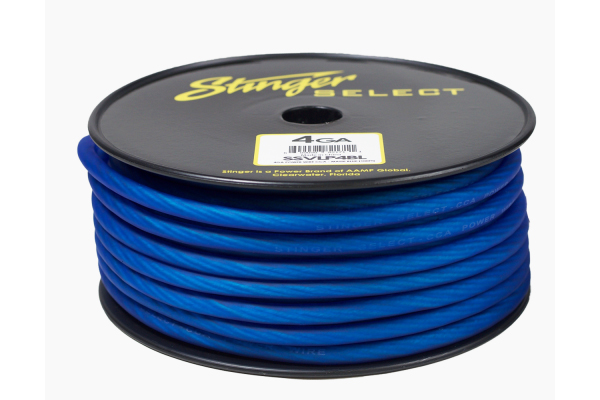  SSVLP4BL / Stinger Select VL Matte Blue Pwr Wire - 100 ft